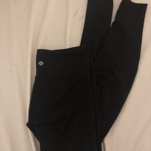 lululemon black aligns size 4